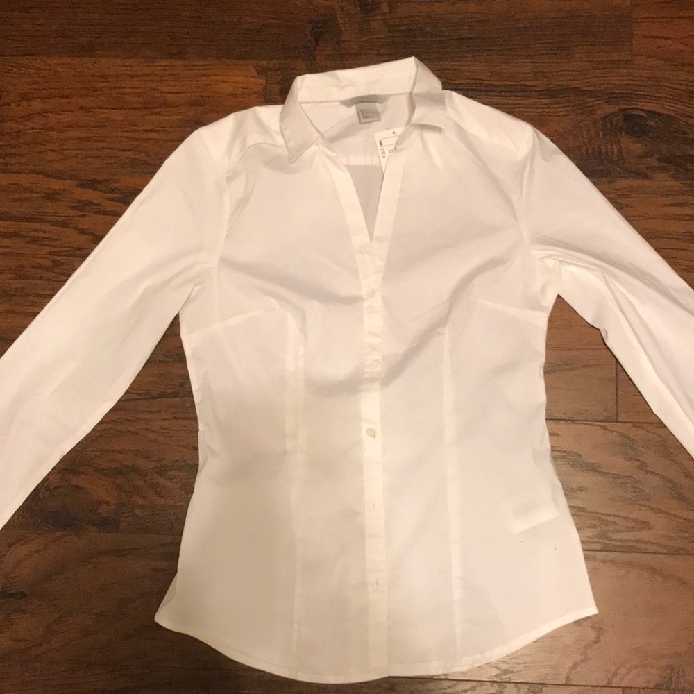 White button up long sleeve